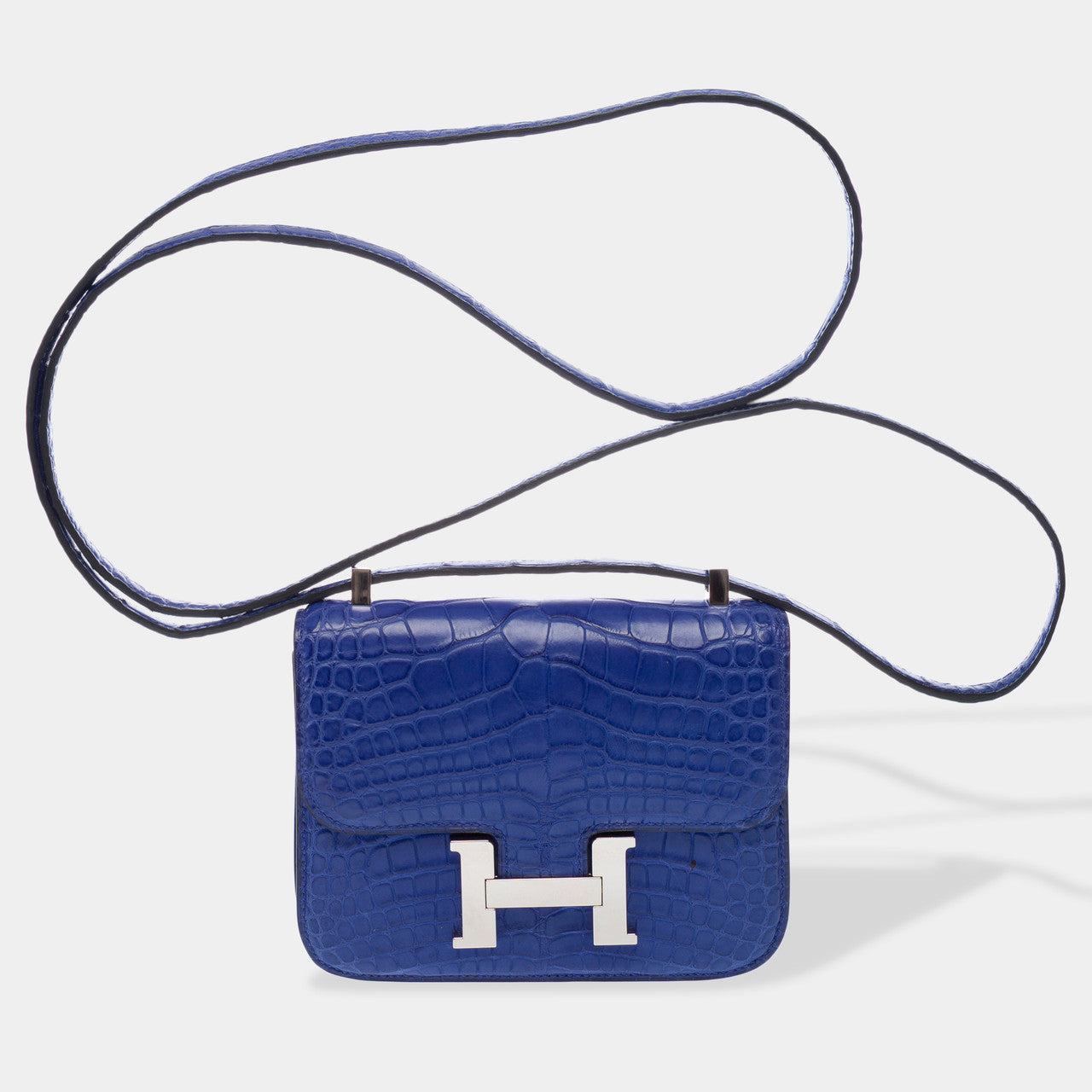 Sac HERMES Constance en Cuirs exotiques Bleu - 102919