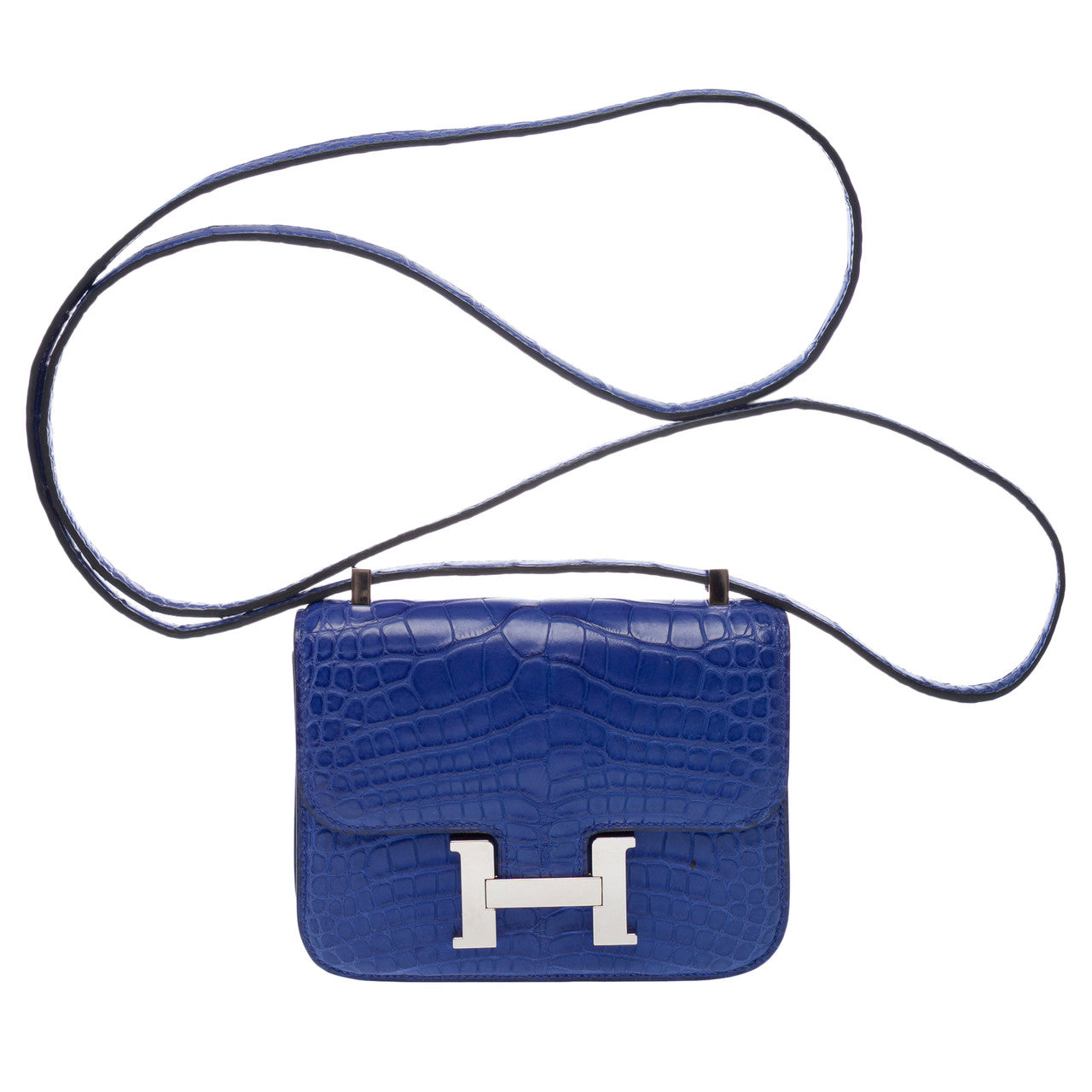 Sac HERMES Constance en Cuirs exotiques Bleu - 102919