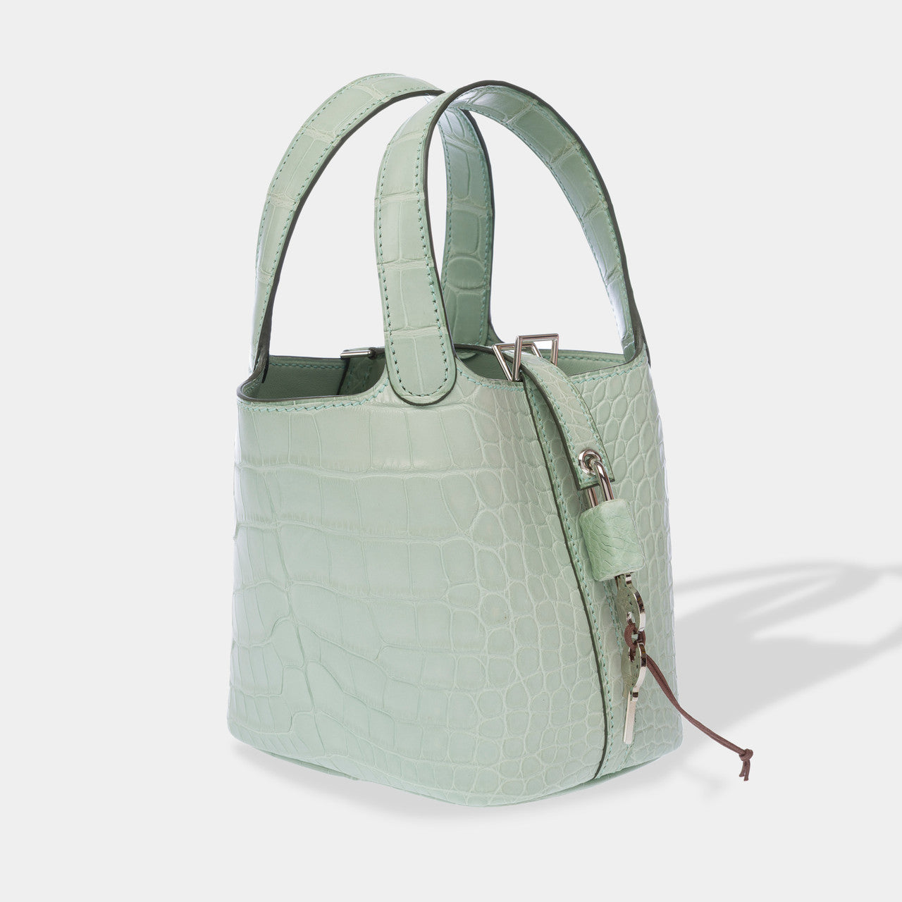 Sac HERMES Picotin en Cuirs exotiques Vert - 102916