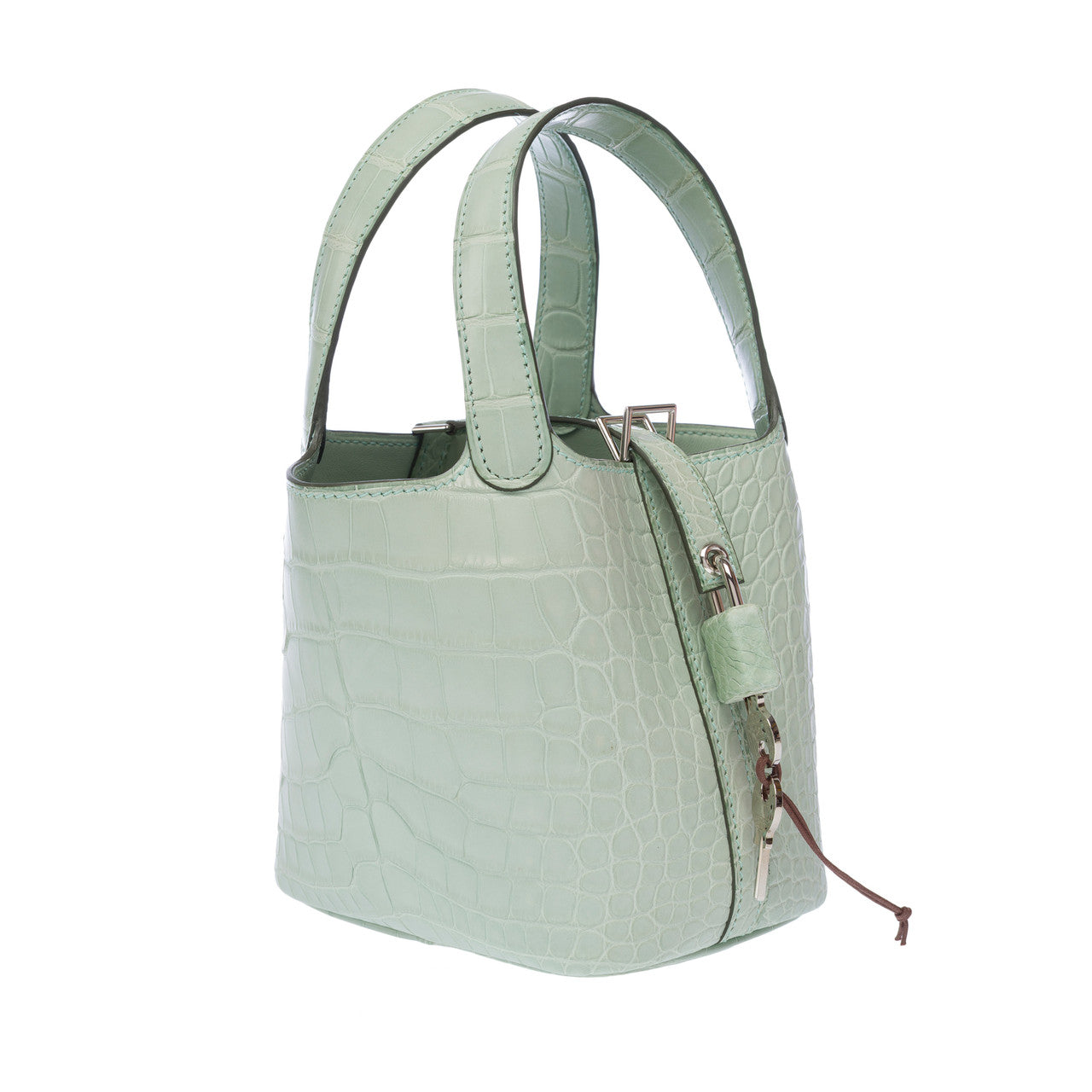 Sac HERMES Picotin en Cuirs exotiques Vert - 102916