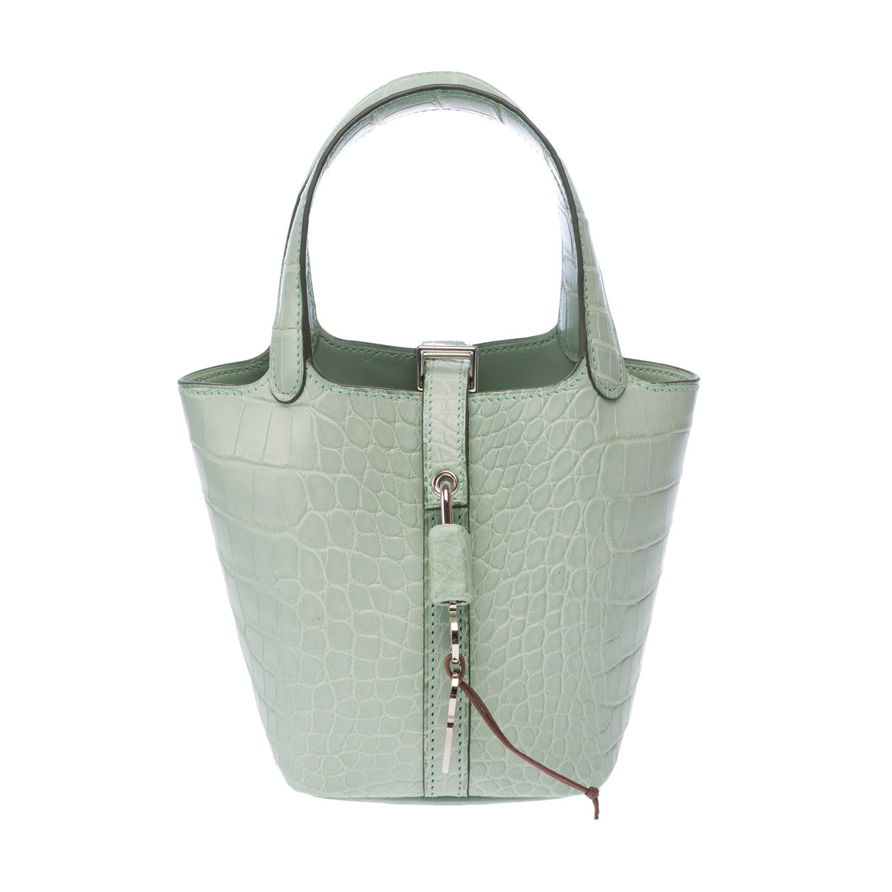 Sac HERMES Picotin en Cuirs exotiques Vert - 102916