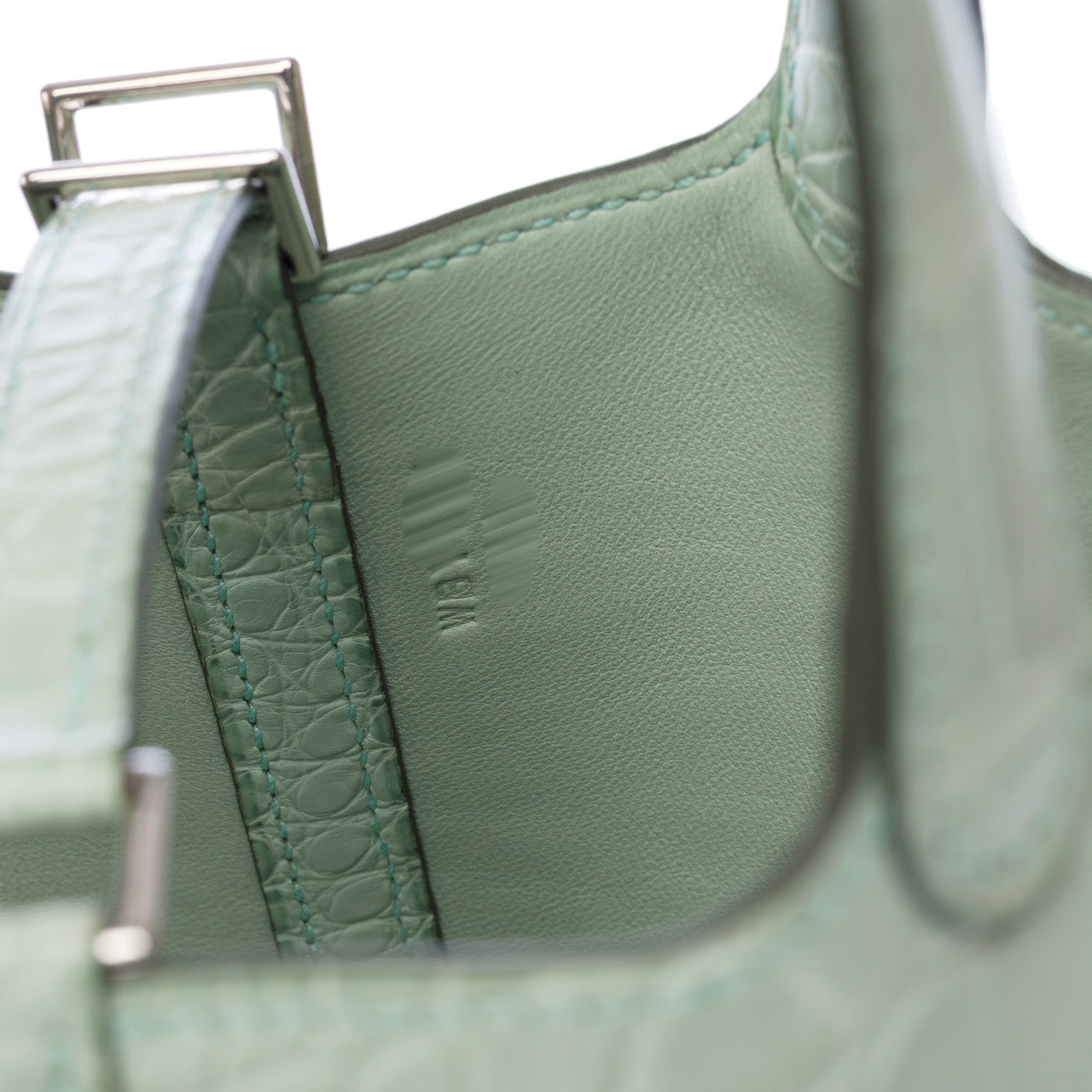 Sac HERMES Picotin en Cuirs exotiques Vert - 102916