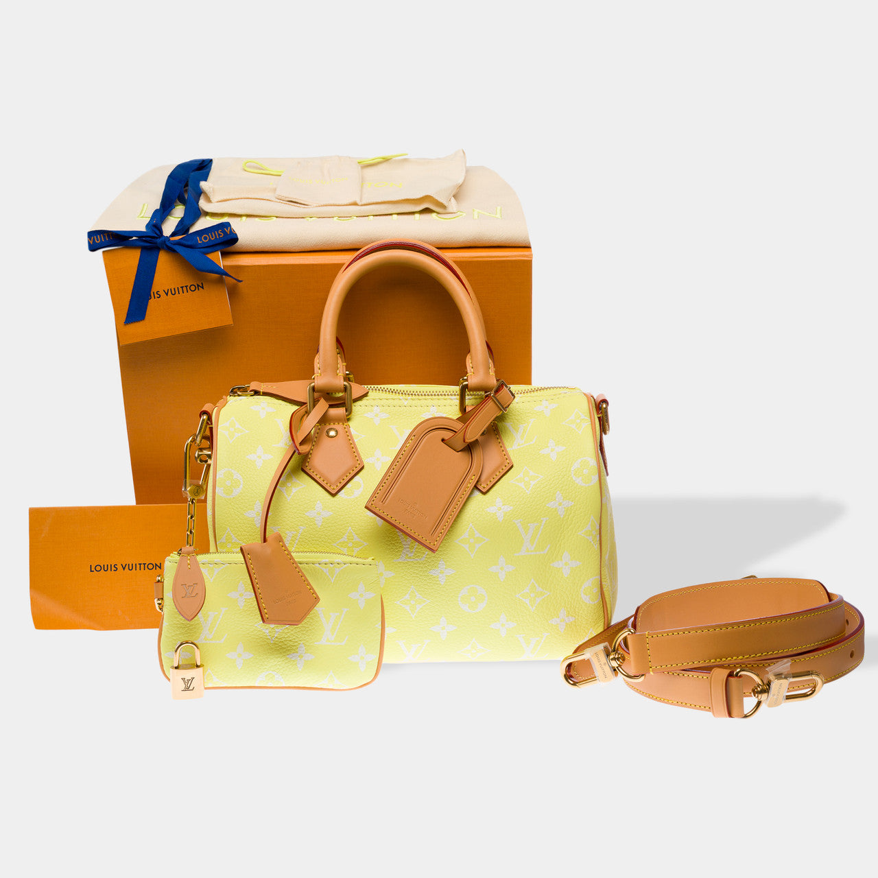 Sac LOUIS VUITTON Speedy en Toile Jaune - 102940