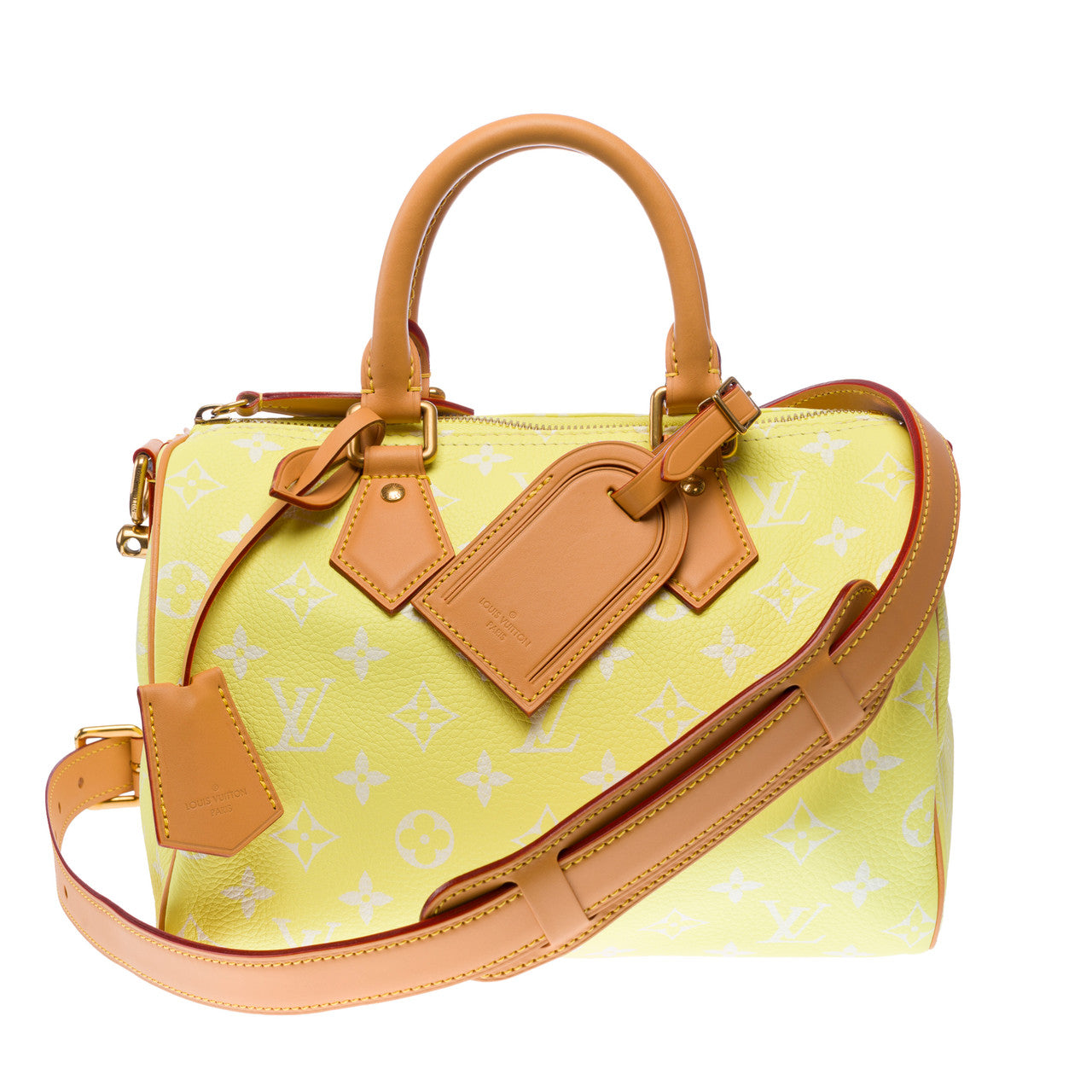 Sac LOUIS VUITTON Speedy en Toile Jaune - 102940