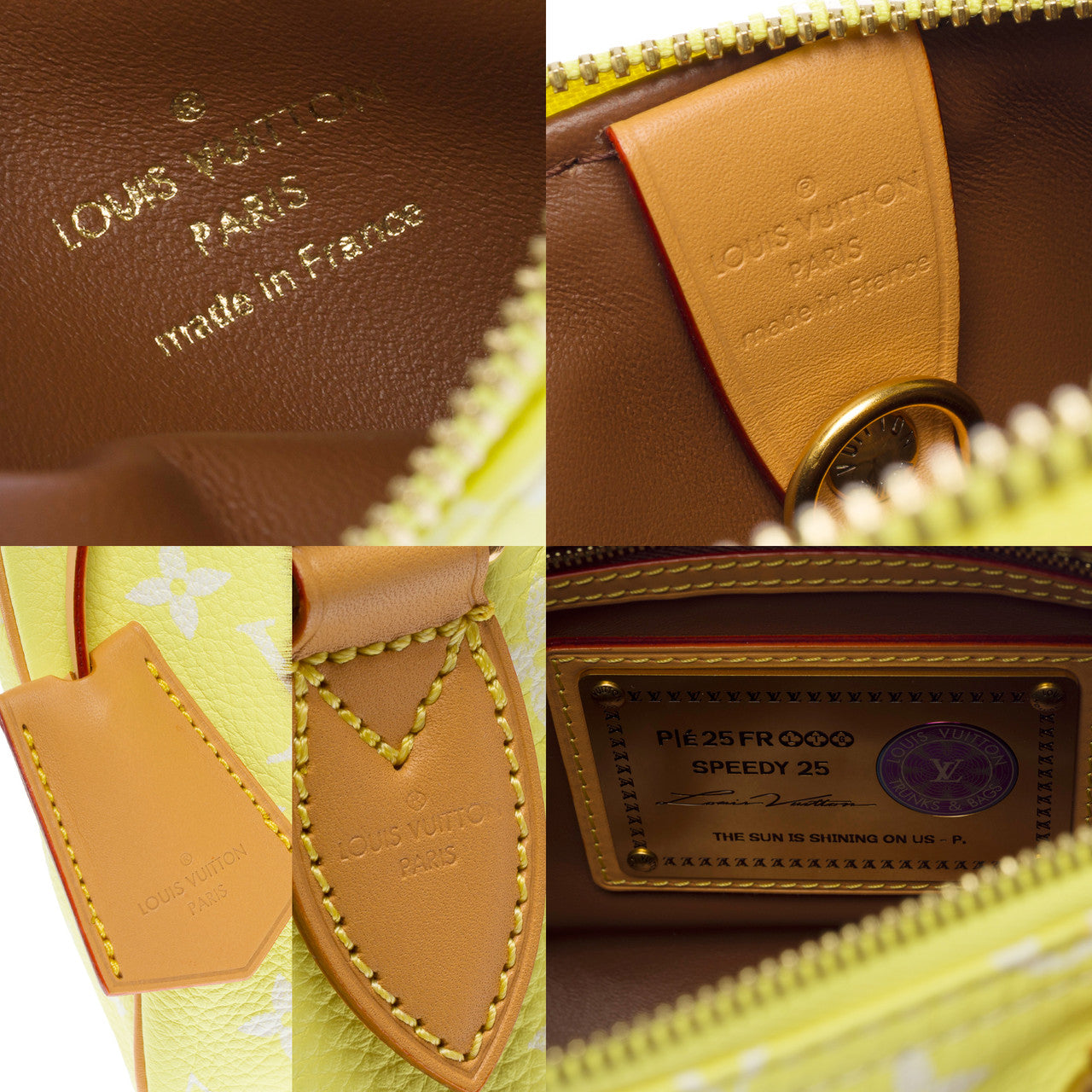 Sac LOUIS VUITTON Speedy en Toile Jaune - 102940