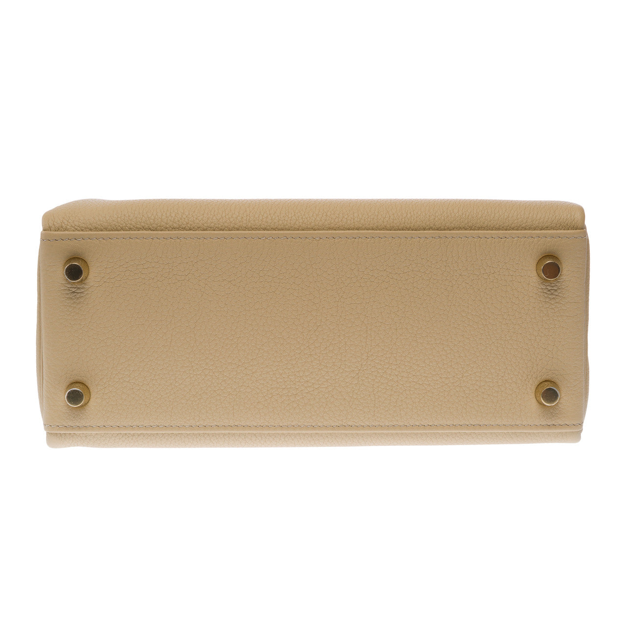 Sac HERMES Kelly 25 en Cuir Beige - 102942