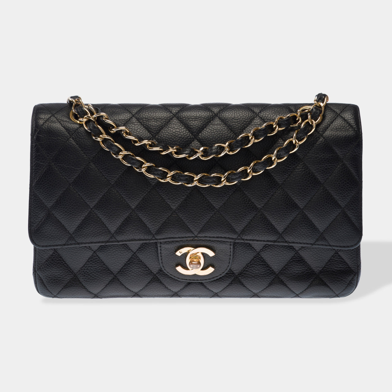 Sac CHANEL Timeless/Classique en Cuir Noir - 102935