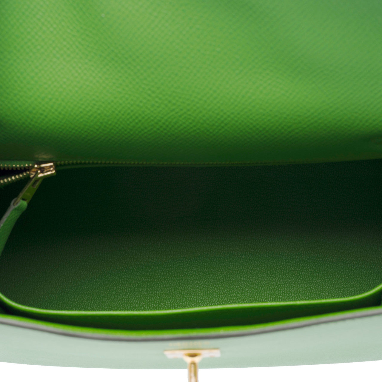 Sac HERMES Kelly 25 en Cuir Vert - 102954