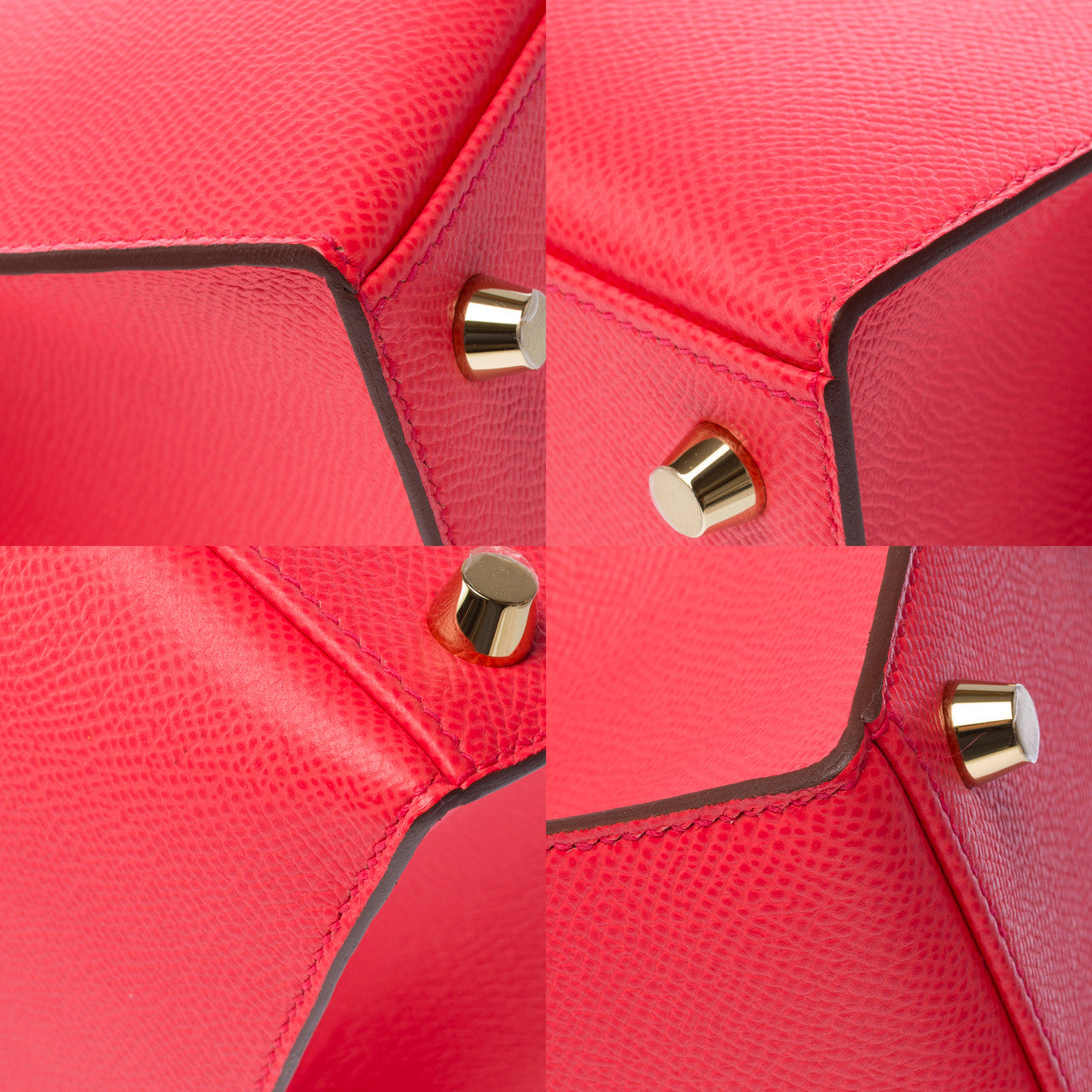 Sac HERMES Kelly 25 en Cuir Rose - 102953