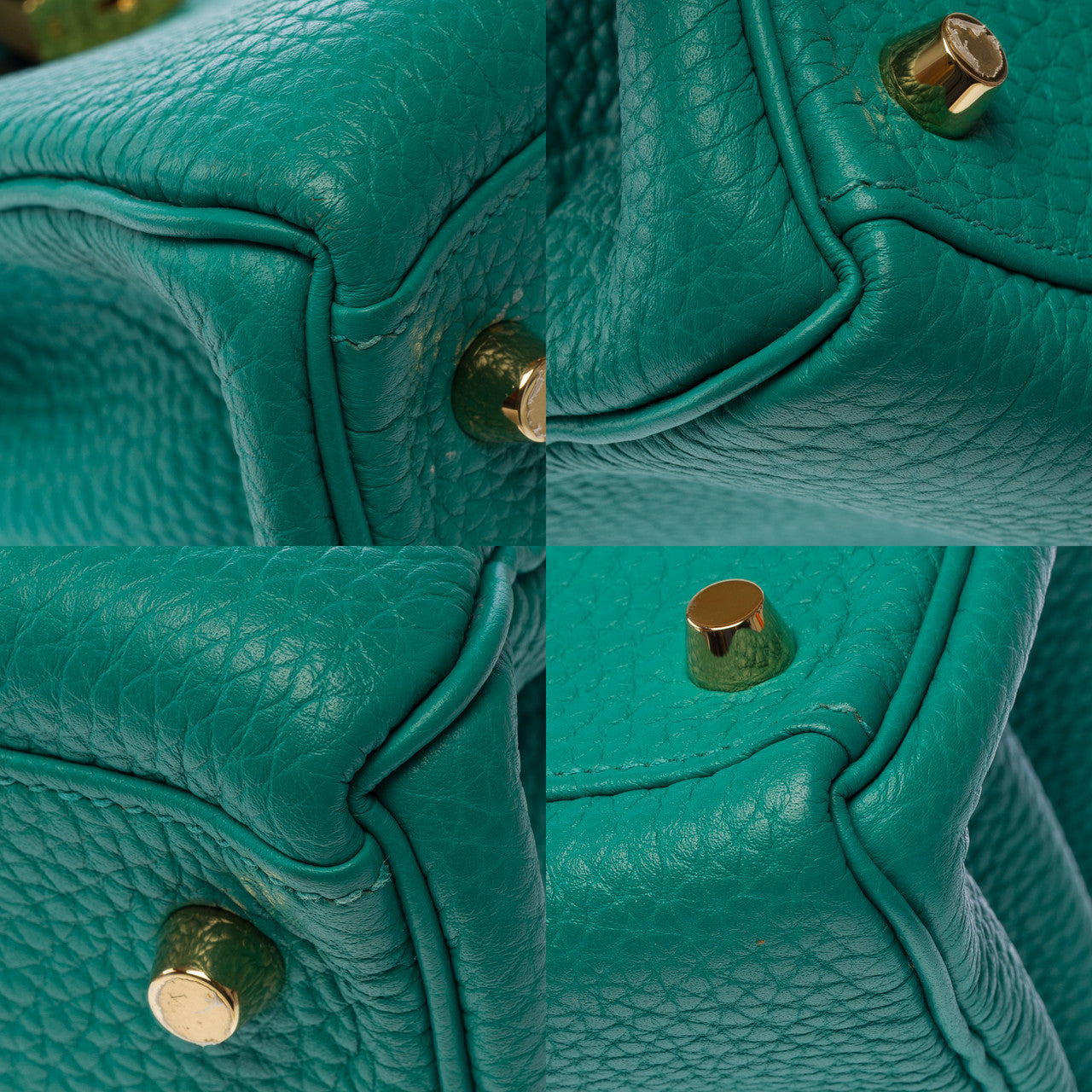 Sac HERMES Kelly 28 en Cuir Vert - 102963