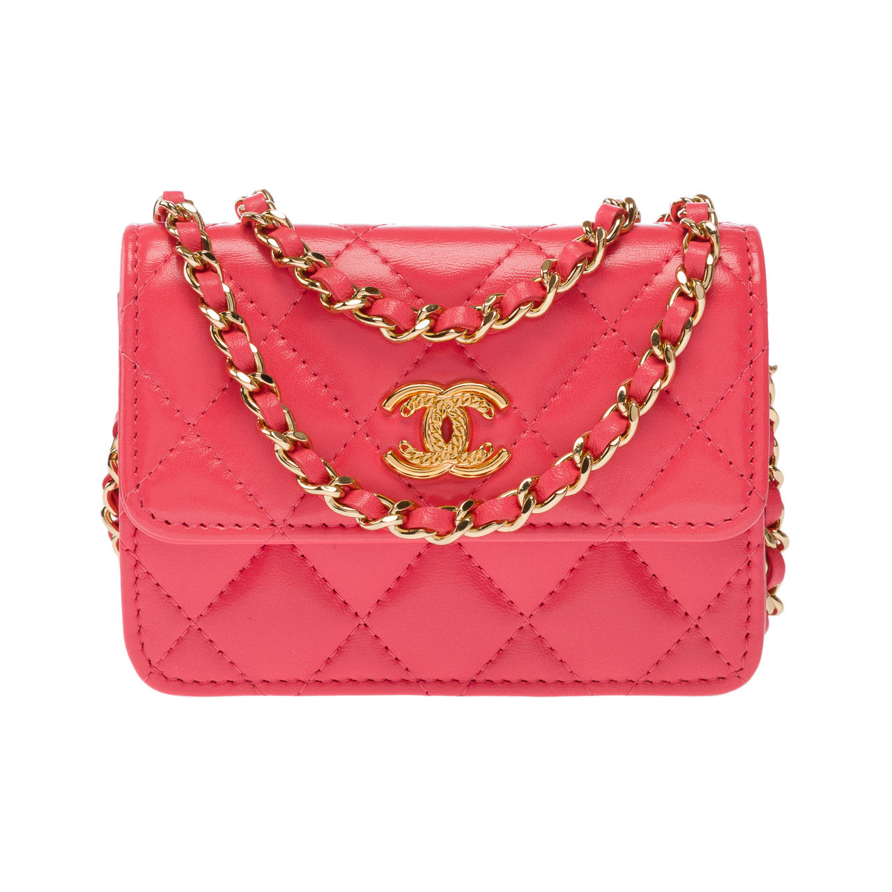 Sac CHANEL Timeless/Classique en Cuir Rose - 102958