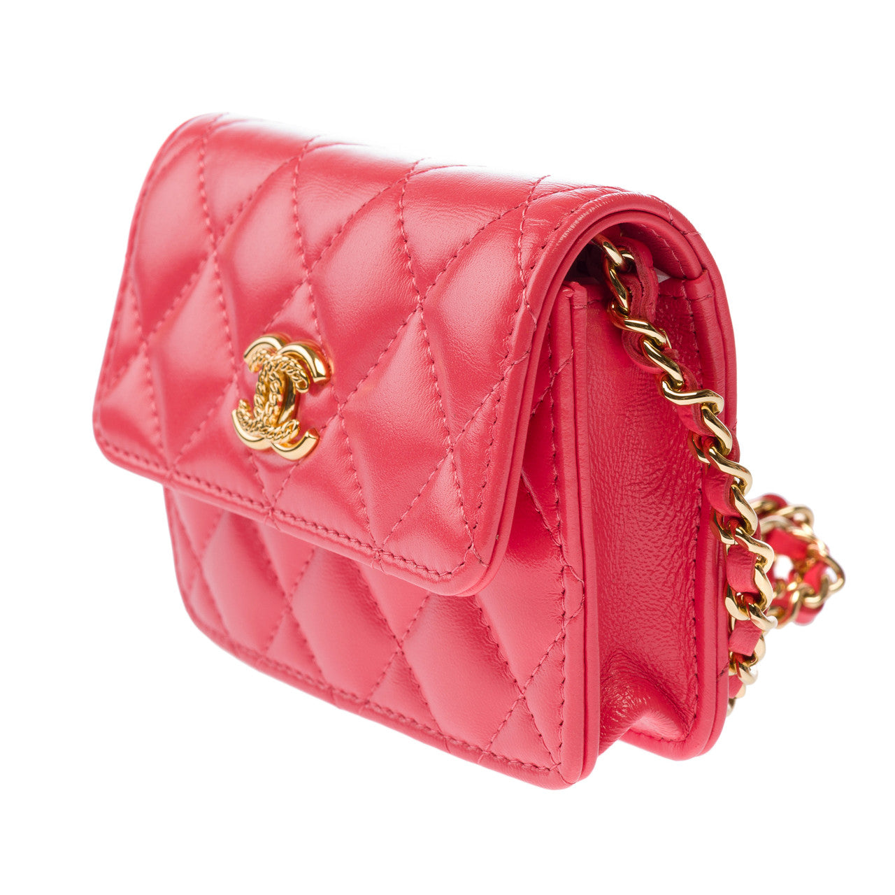 Sac CHANEL Timeless/Classique en Cuir Rose - 102958