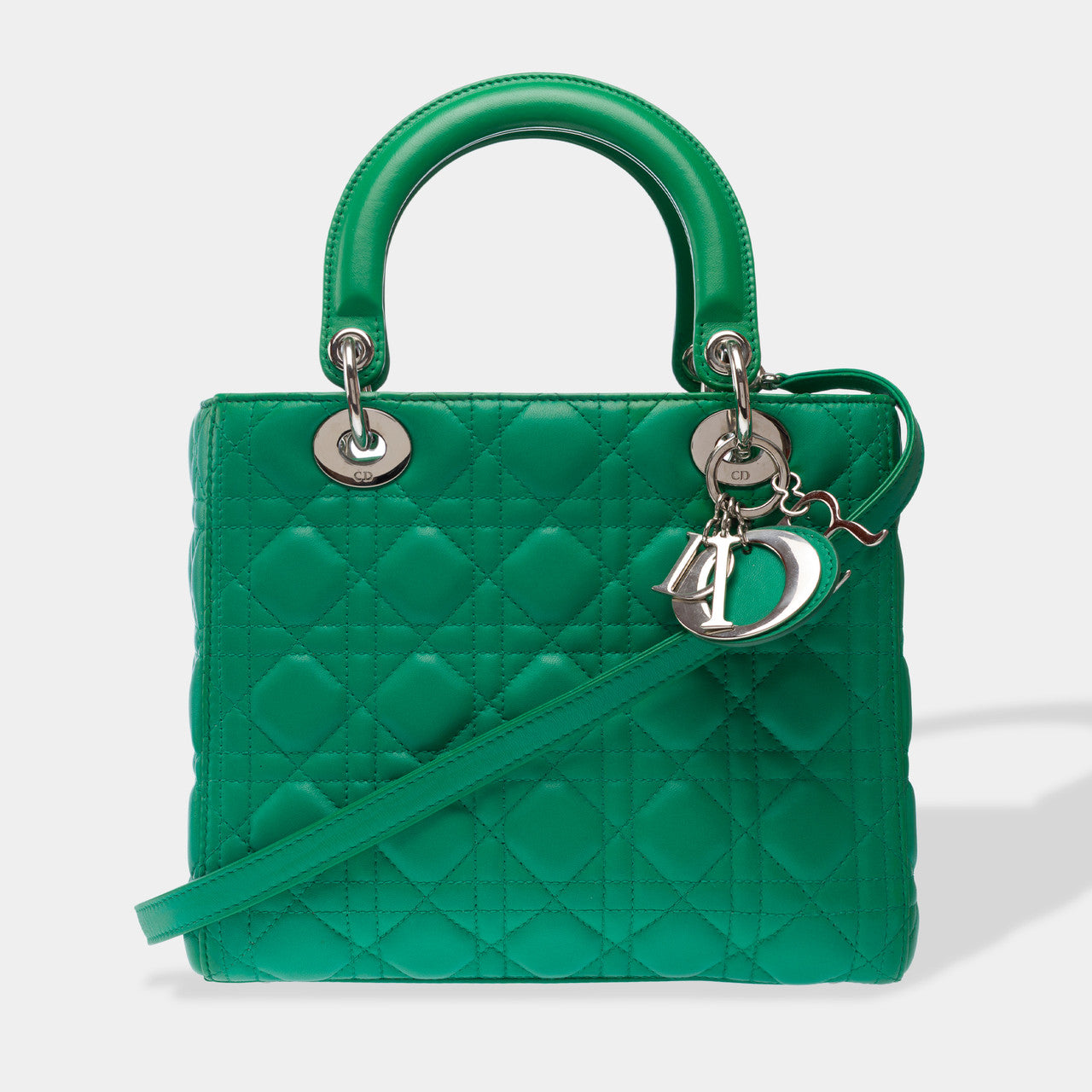 Sac DIOR Lady Dior en Cuir Vert - 102965