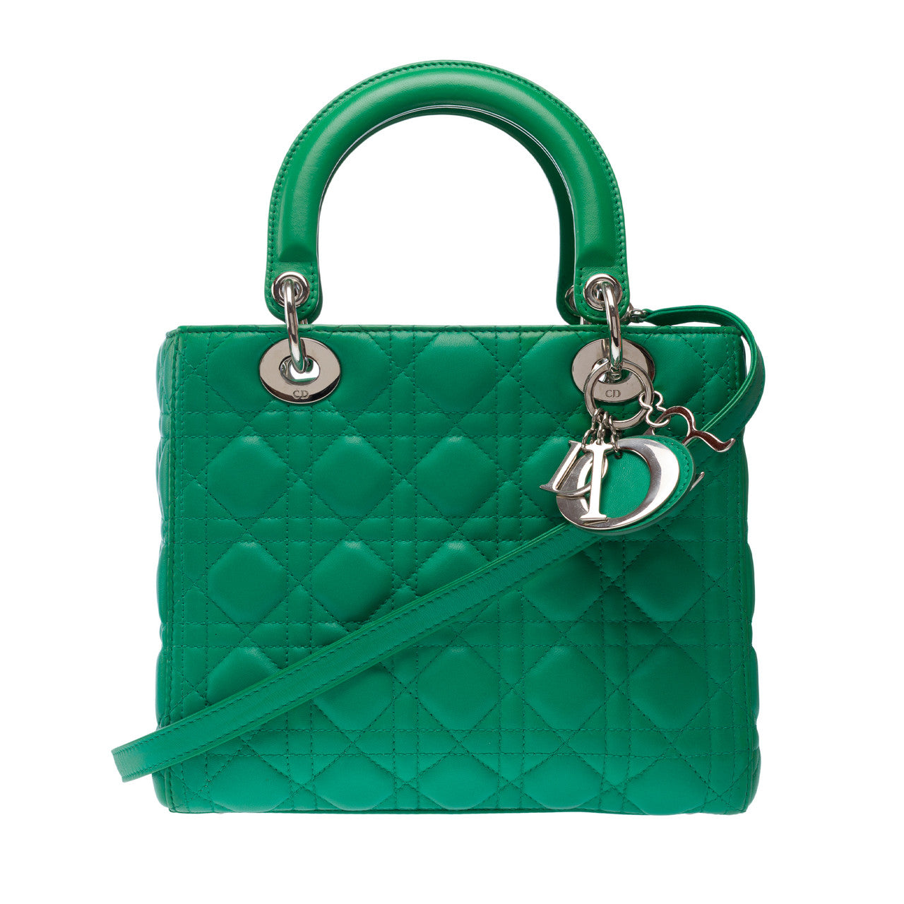 Sac DIOR Lady Dior en Cuir Vert - 102965