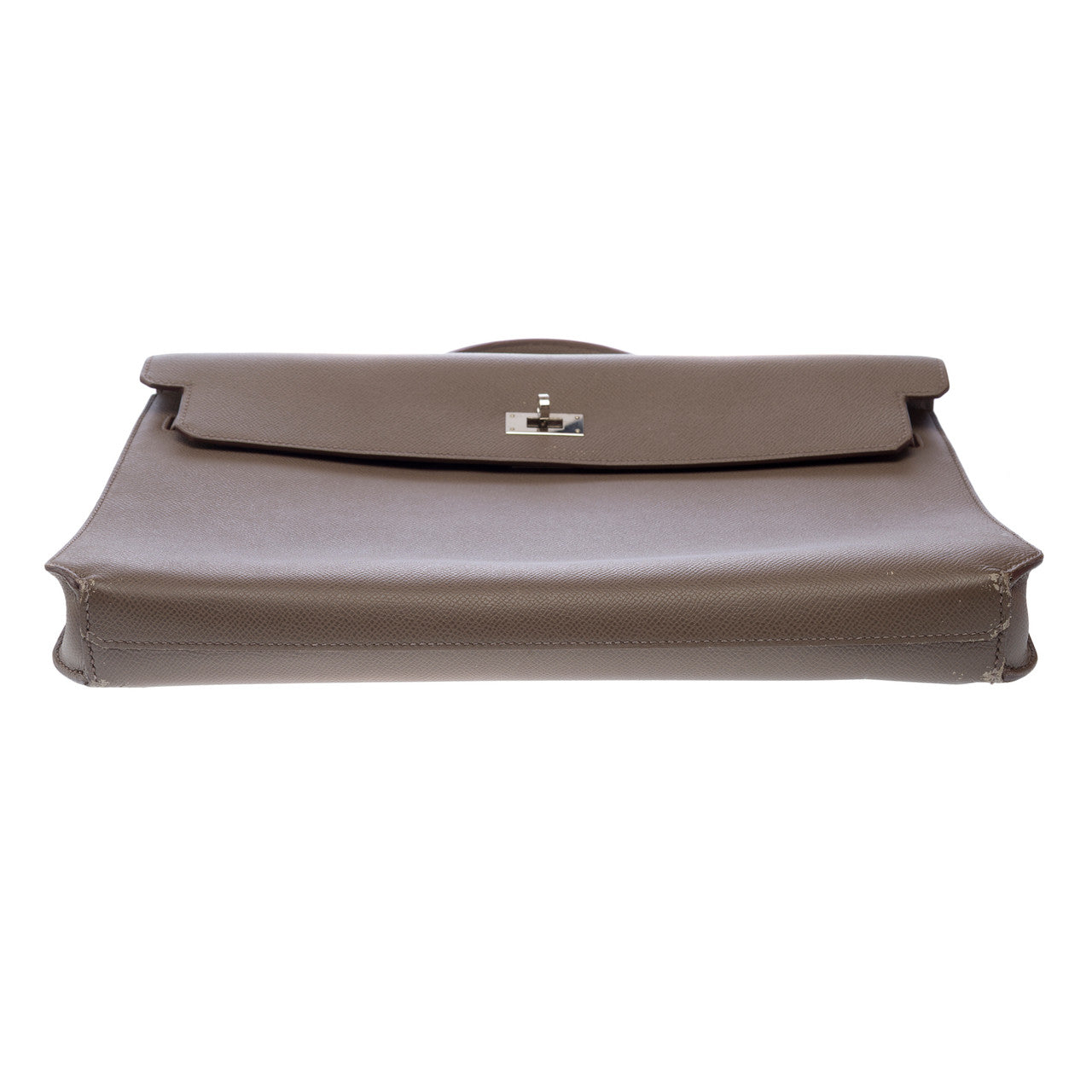 Sac HERMES Kelly Depeches en Cuir Gris - 102969