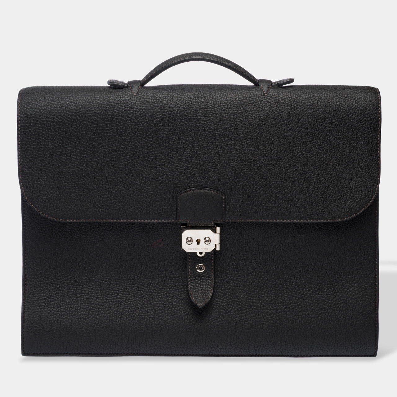 Sac HERMES Sac a depeches en Cuir Noir - 102968