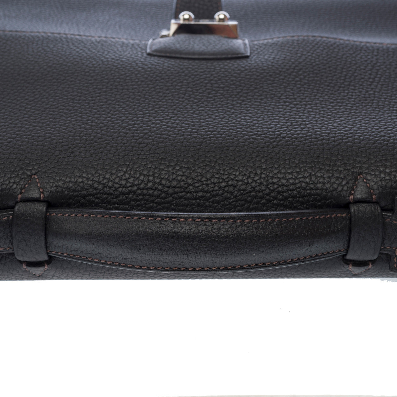 Sac HERMES Sac a depeches en Cuir Noir - 102968