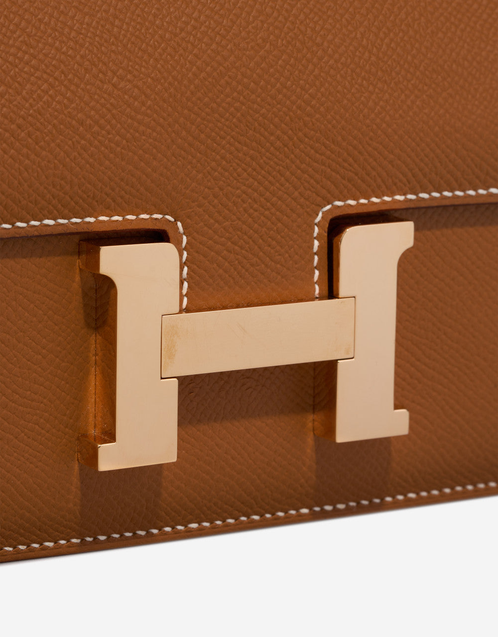 Sac HERMES Constance en Cuir Doré - 102972