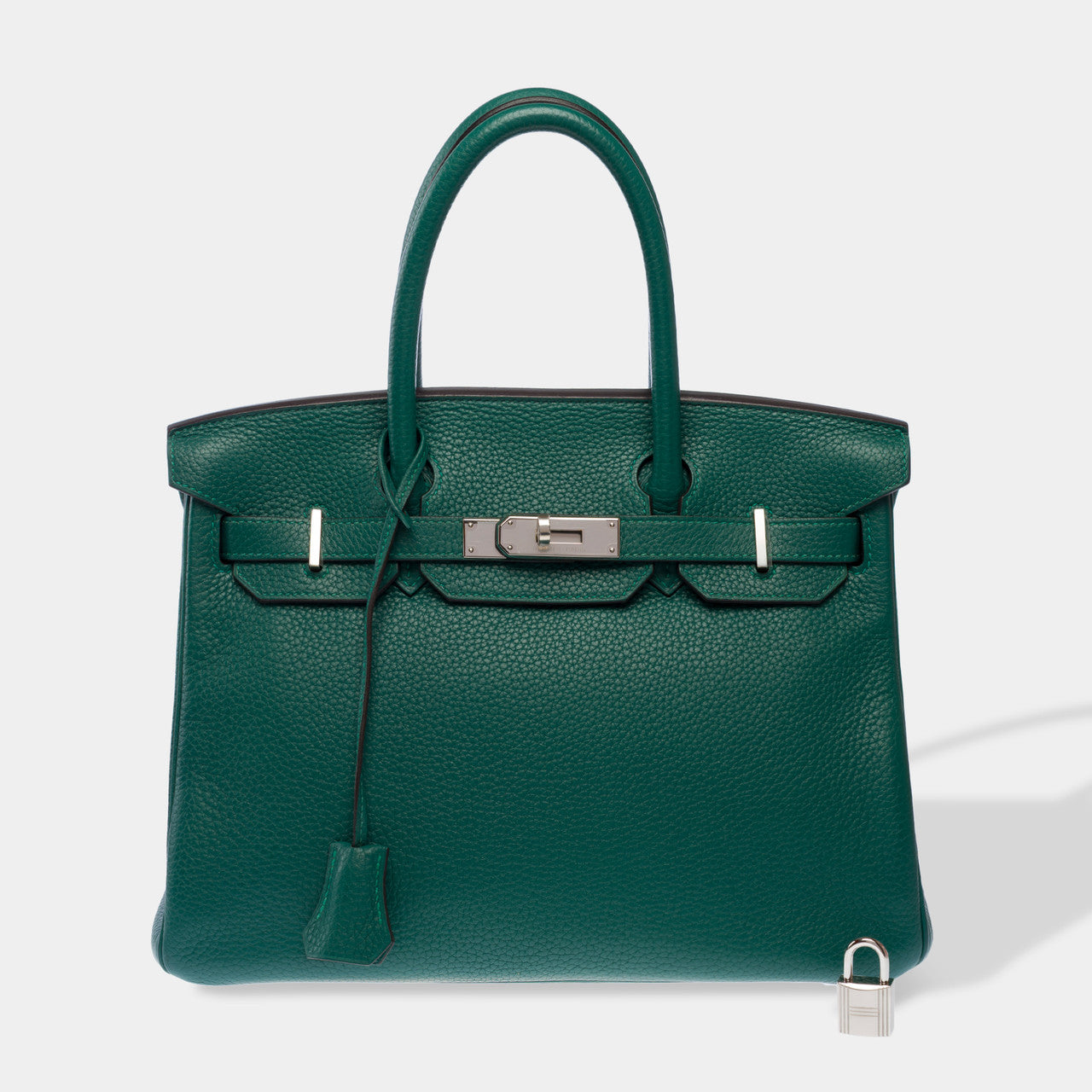 Sac HERMES Birkin 30 en Cuir Vert - 103006