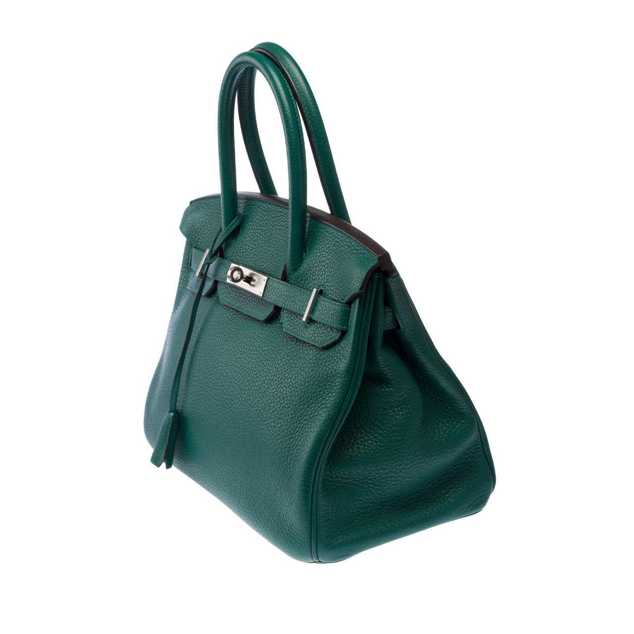 Sac HERMES Birkin 30 en Cuir Vert - 103006