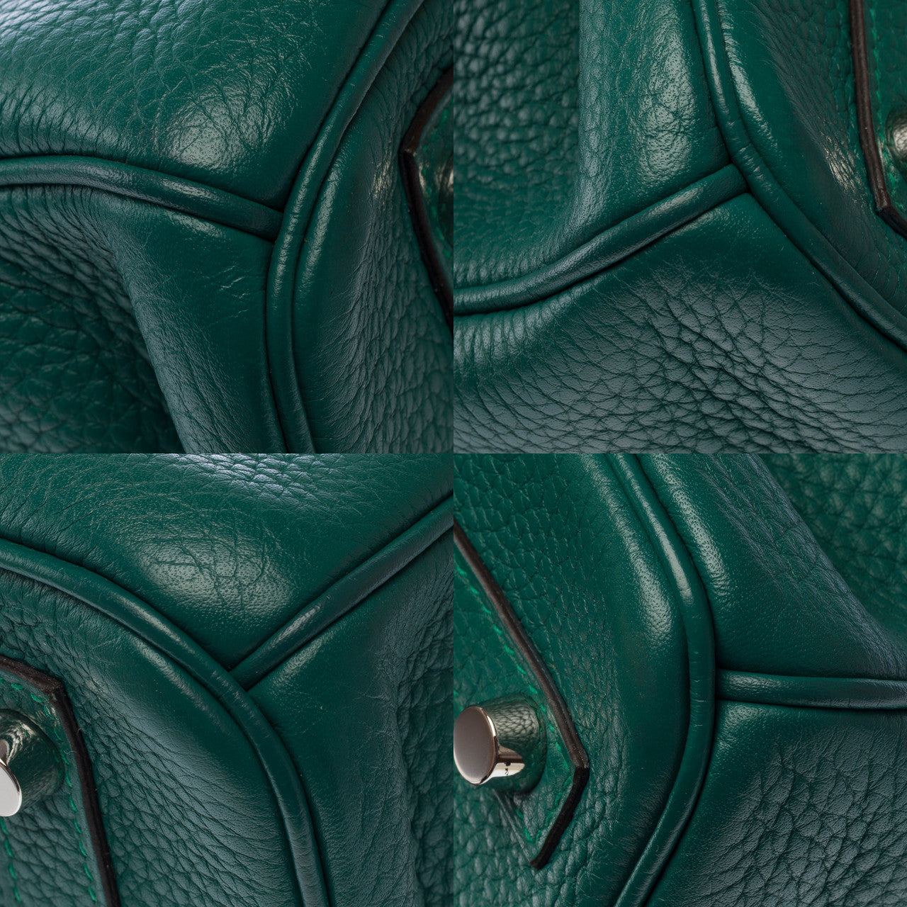 Sac HERMES Birkin 30 en Cuir Vert - 103006