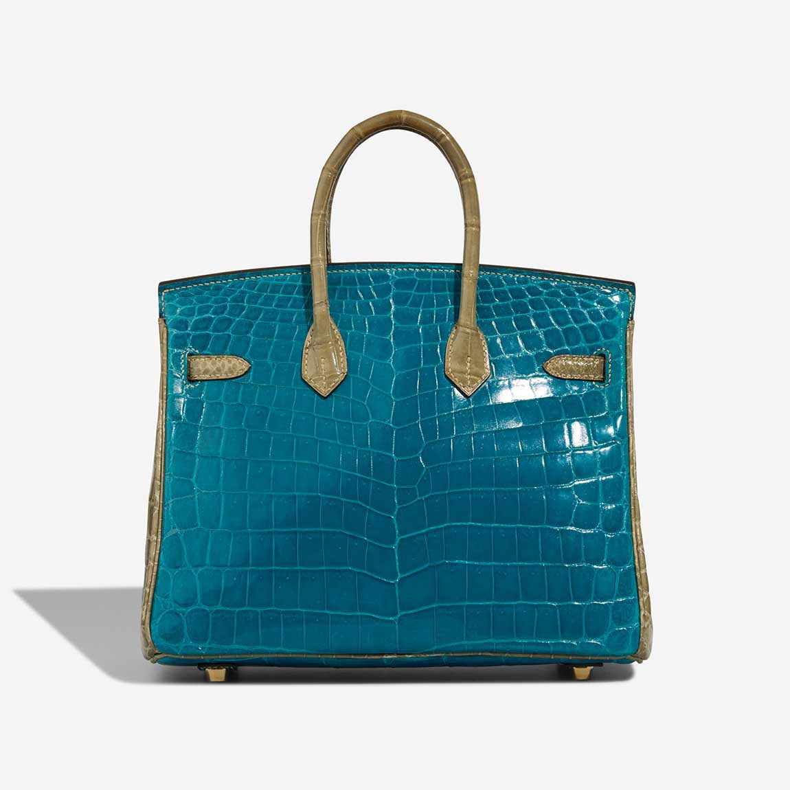 Sac HERMES Birkin 25 en Cuirs exotiques Gris - 102990