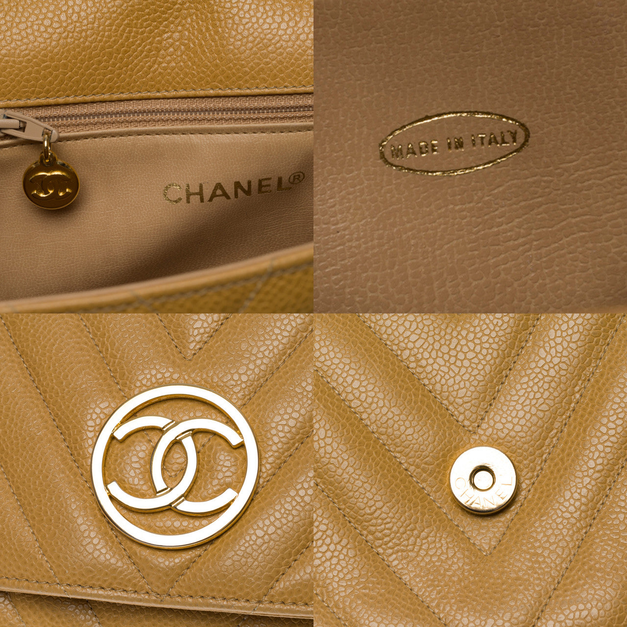 Sac CHANEL en Cuir Beige - 103014