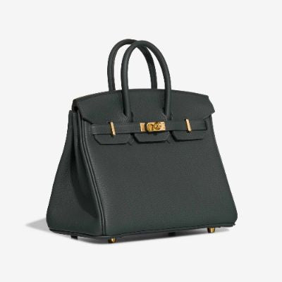 Sac HERMES Birkin 25 en Cuir Vert - 102984
