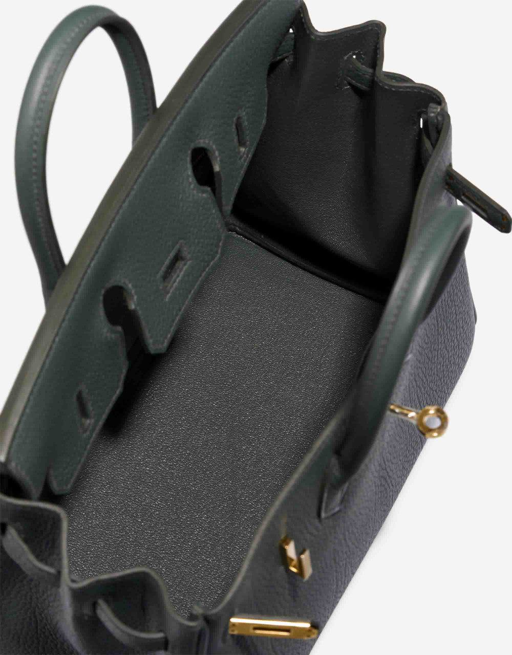 Sac HERMES Birkin 25 en Cuir Vert - 102984