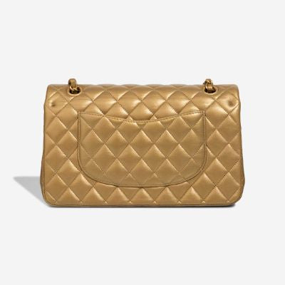 Sac CHANEL Timeless/Classique en Cuir Doré - 102985