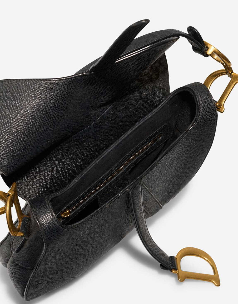 Sac DIOR Saddle en Cuir Noir - 102988