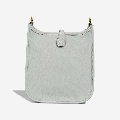 Sac HERMES Mini Evelyne en Cuir Bleu - 102989