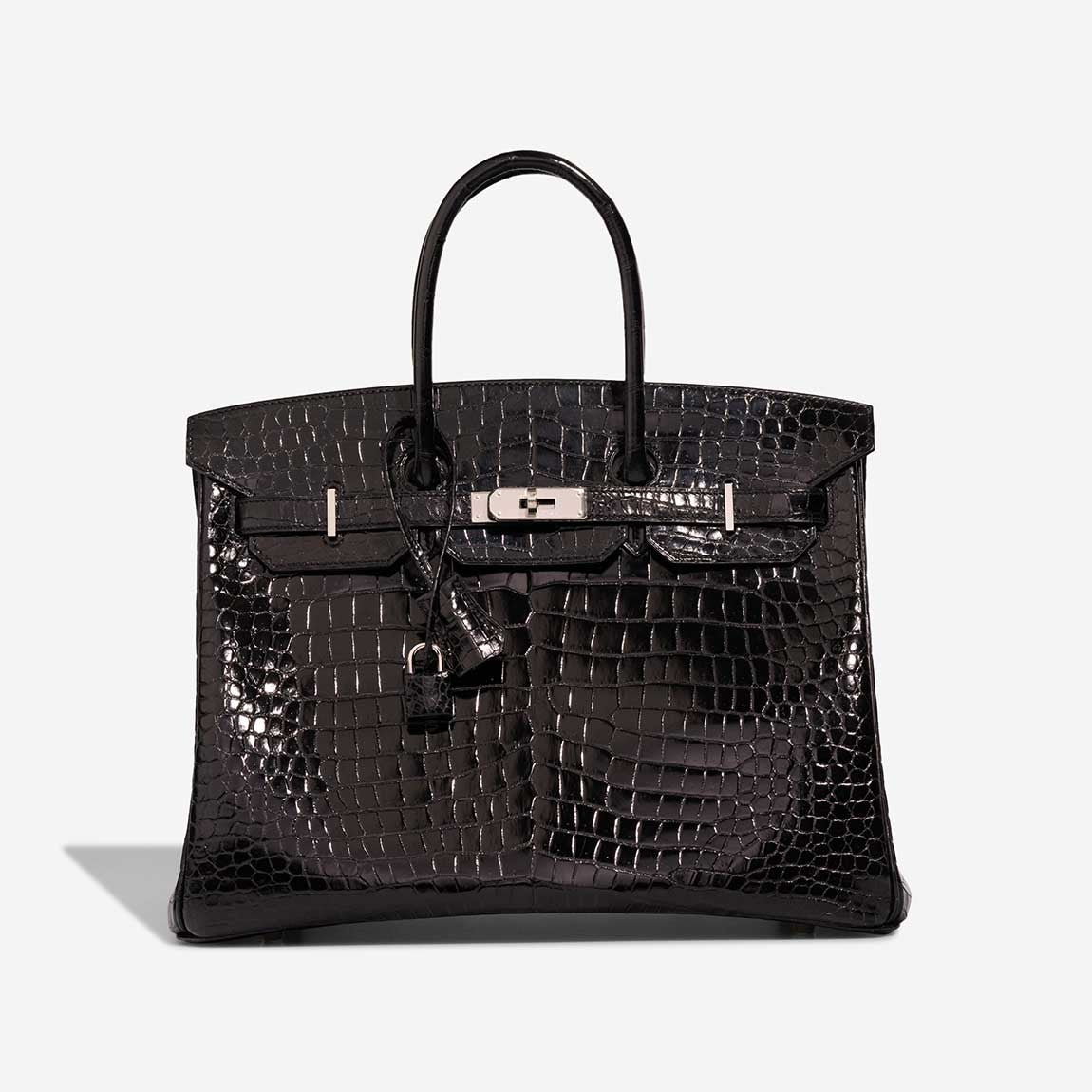 Sac HERMES Birkin 35 en Cuirs exotiques Noir - 102991