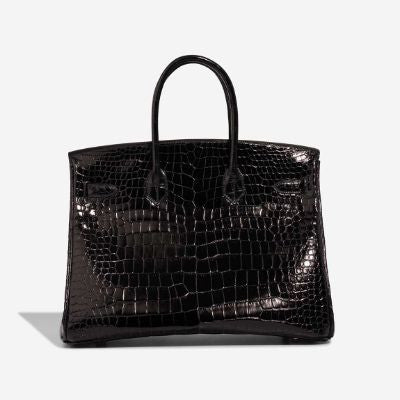 Sac HERMES Birkin 35 en Cuirs exotiques Noir - 102991