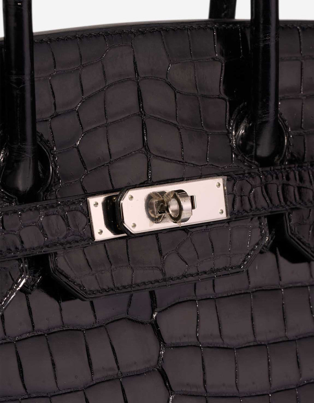 Sac HERMES Birkin 35 en Cuirs exotiques Noir - 102991