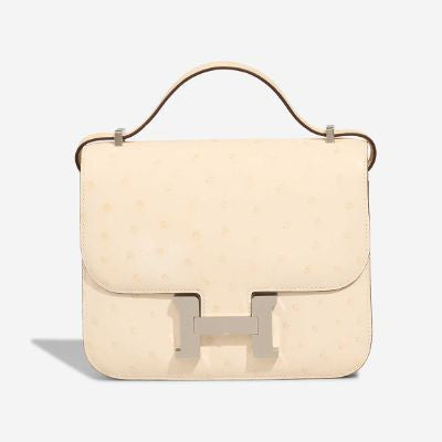 Sac HERMES Constance en Cuirs exotiques Blanc - 102994