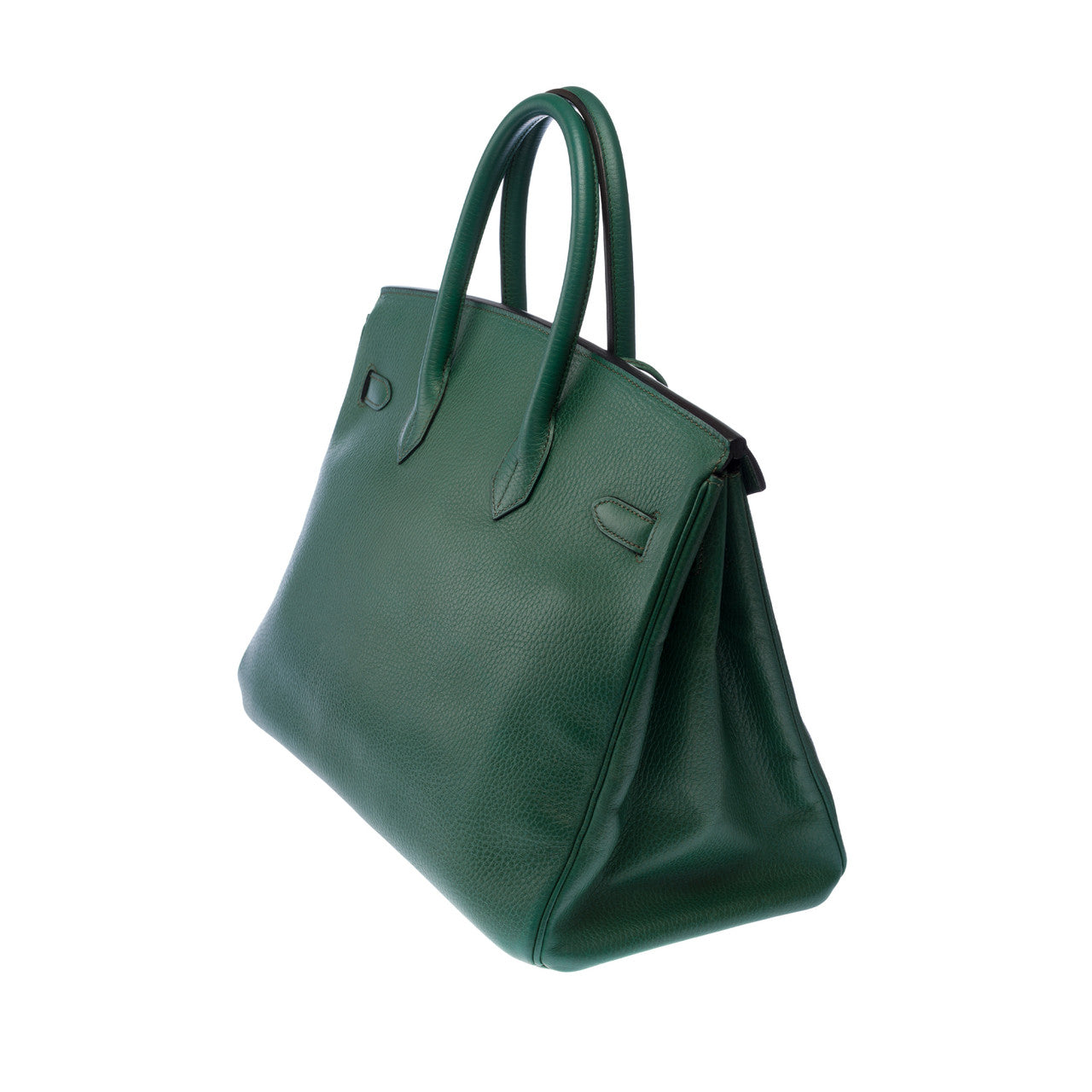 Sac HERMES Birkin 35 en Cuir Vert - 103018