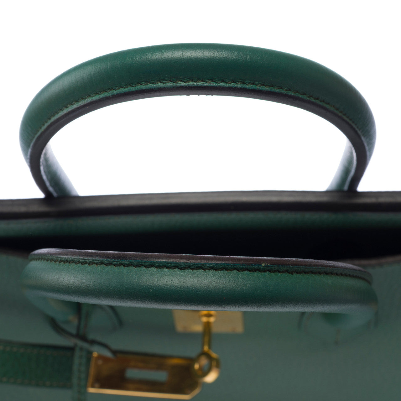 Sac HERMES Birkin 35 en Cuir Vert - 103018