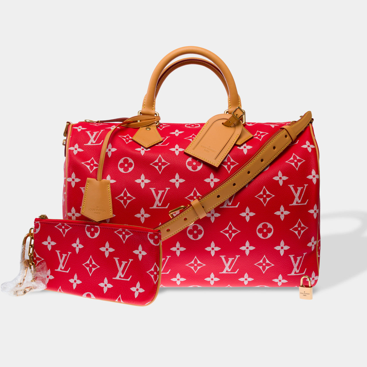 Sac LOUIS VUITTON Speedy en Cuir Rouge - 103016