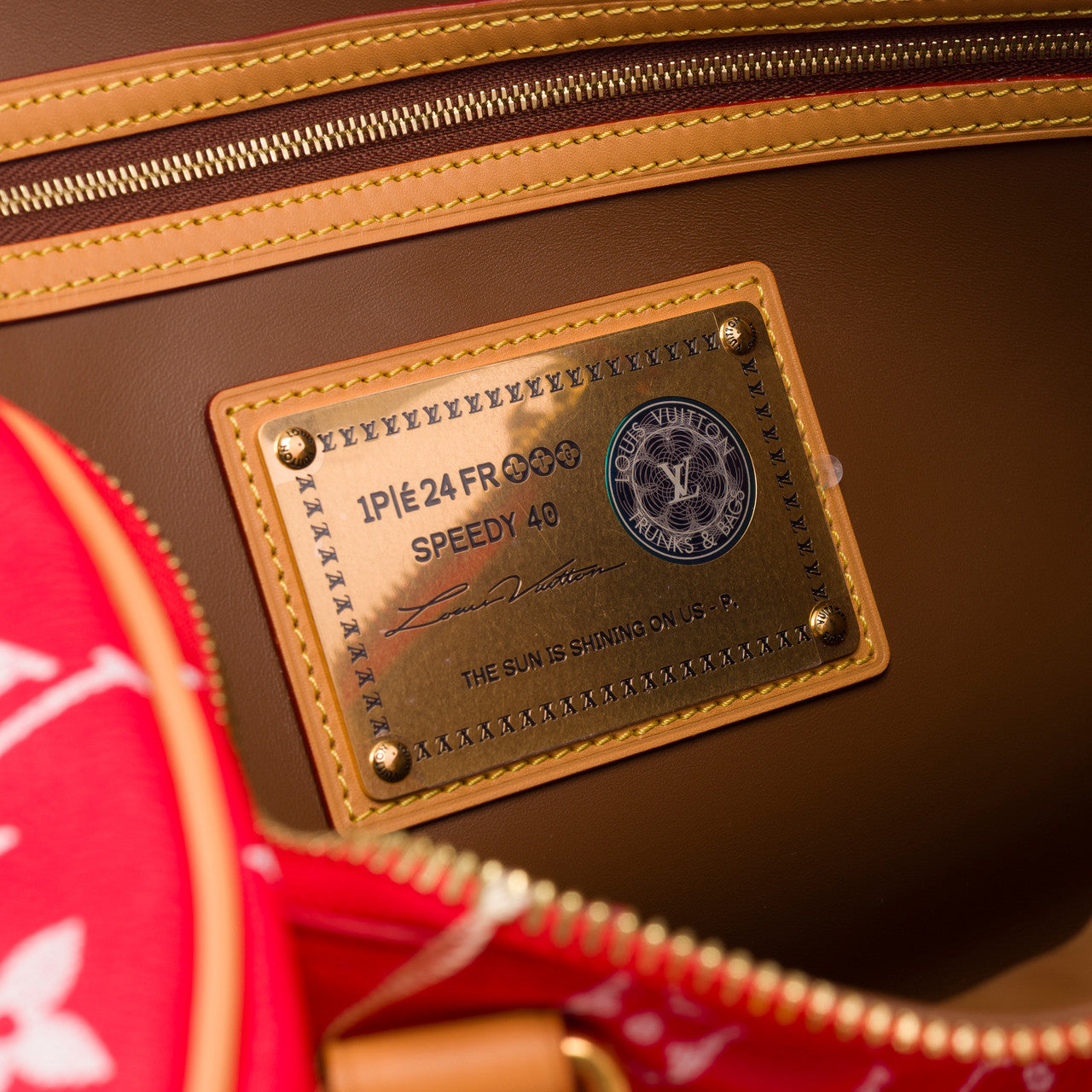 Sac LOUIS VUITTON Speedy en Cuir Rouge - 103016