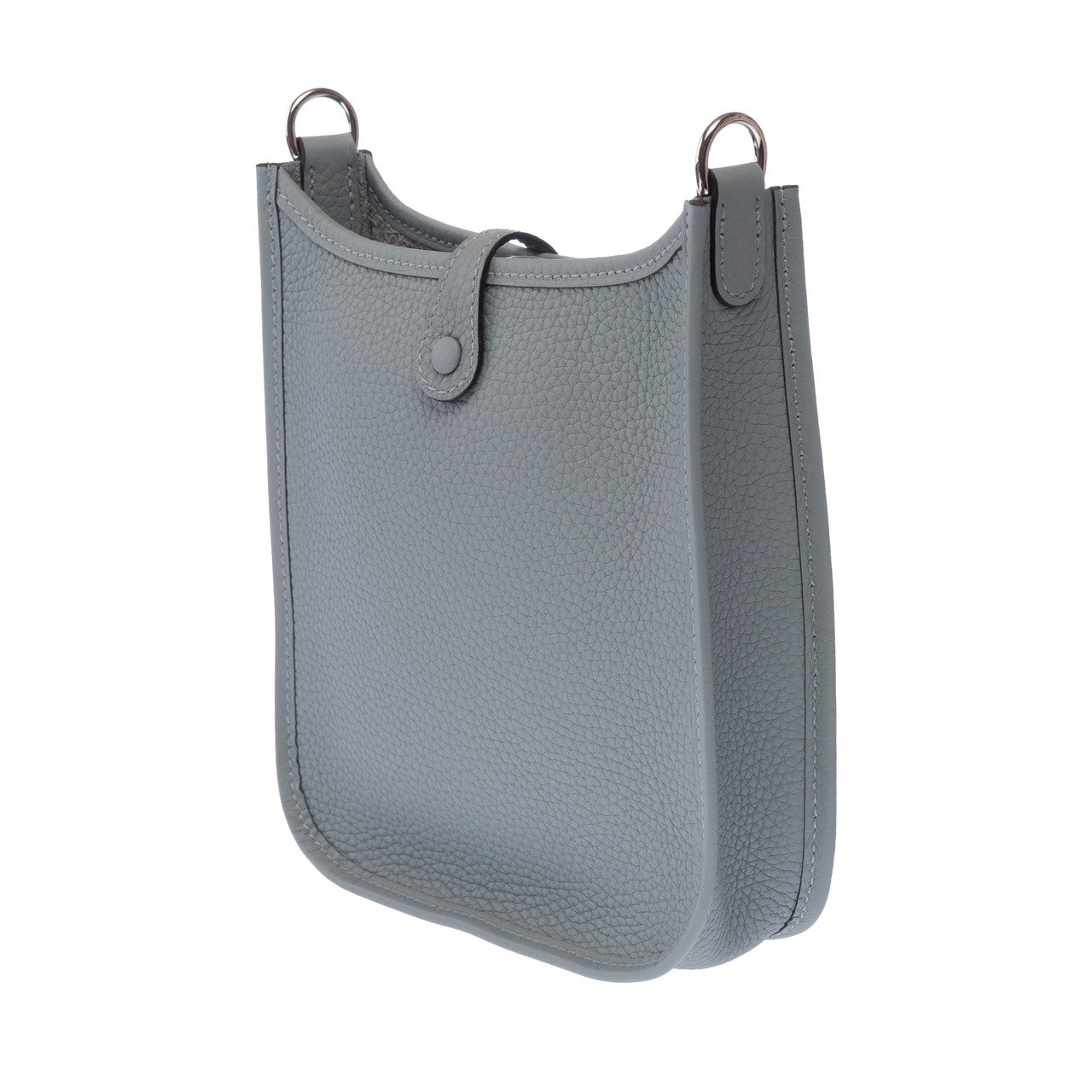 Sac HERMES Mini Evelyne en Cuir Gris - 103020