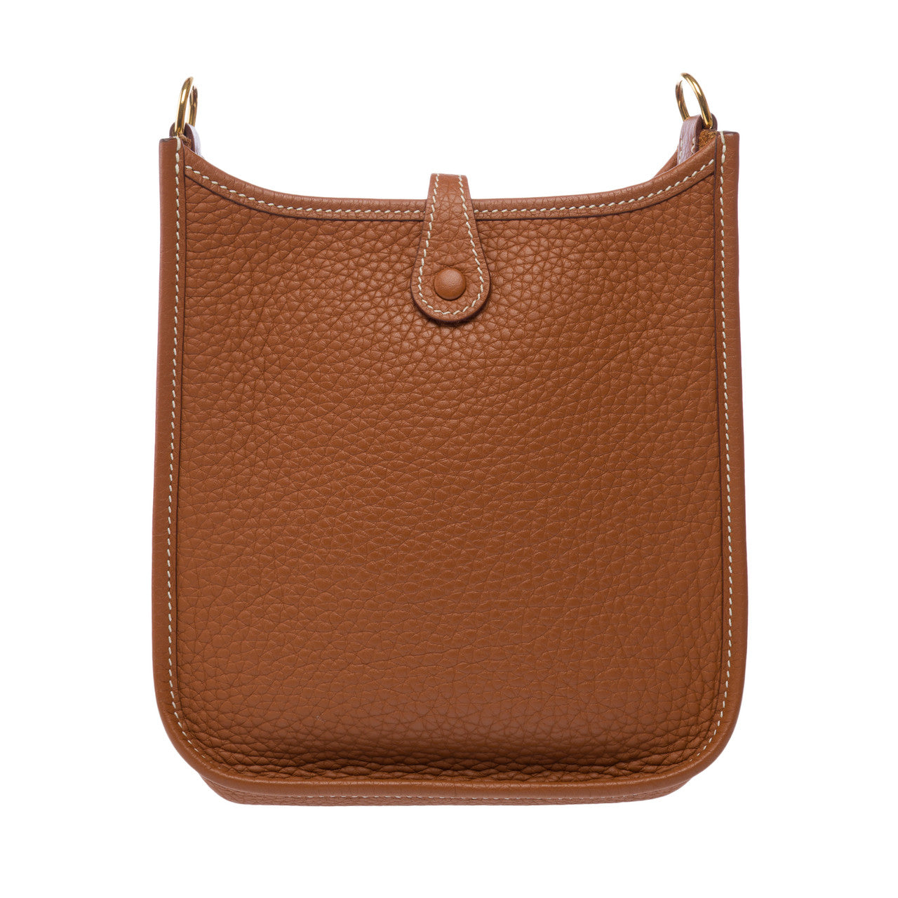 Sac HERMES Mini Evelyne en Cuir Doré - 103049
