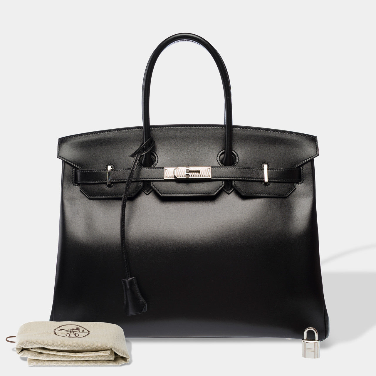 Sac HERMES Birkin 35 en Cuir Noir - 103048