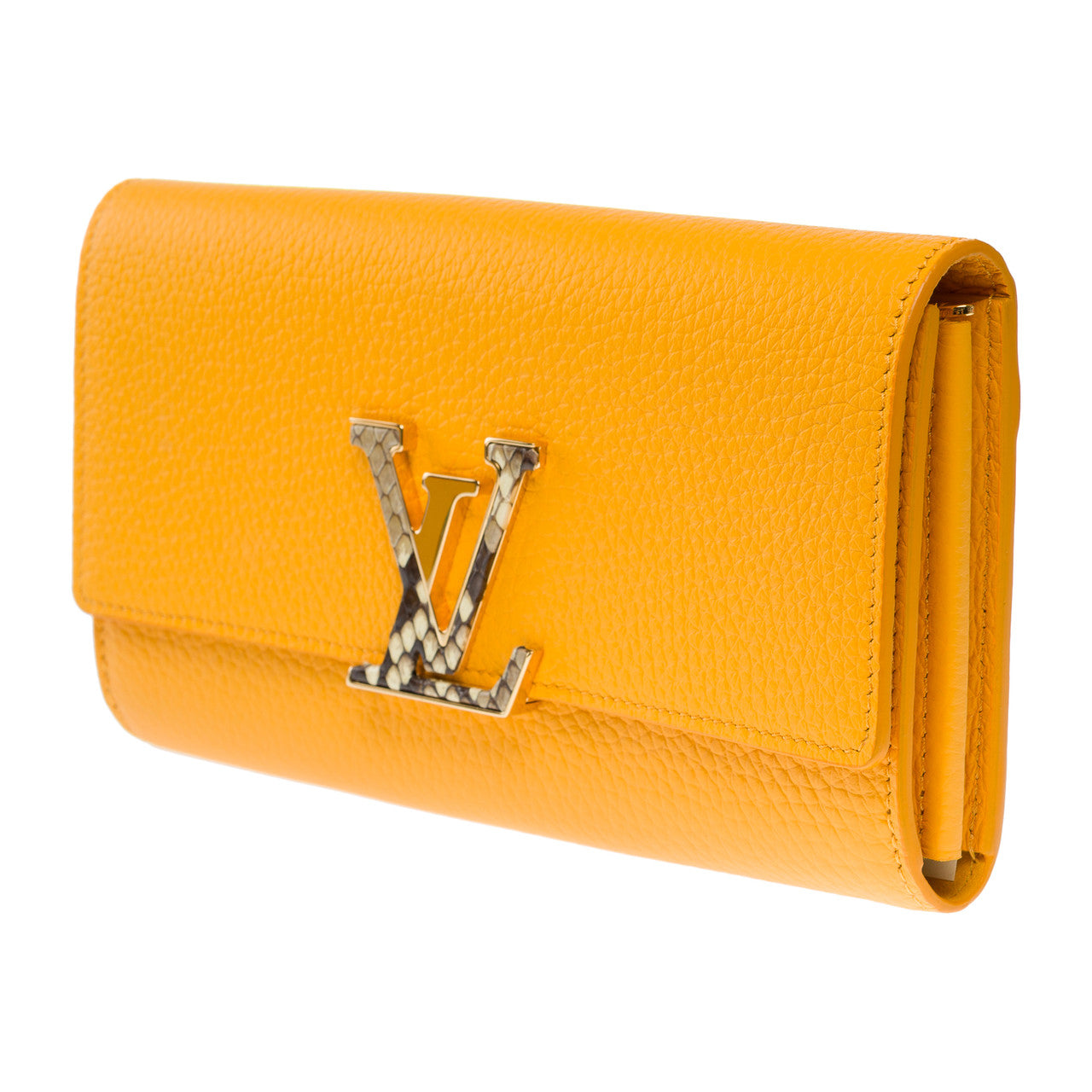 Accessoire LOUIS VUITTON Capucines en Cuir Orange - 102772