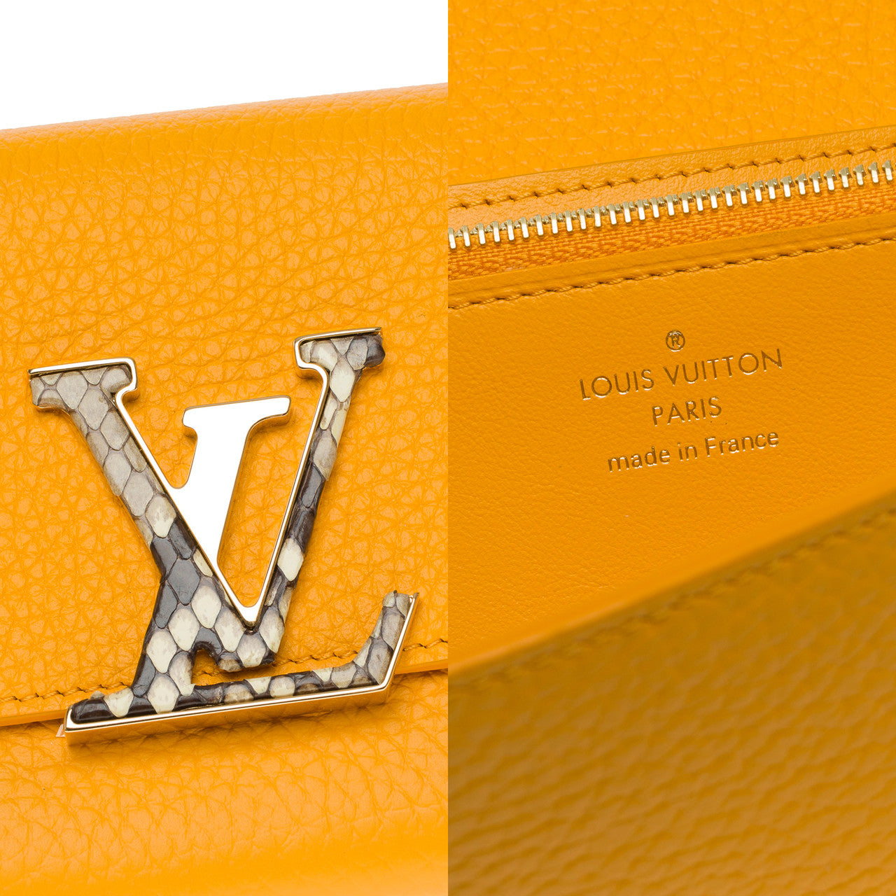 Accessoire LOUIS VUITTON Capucines en Cuir Orange - 102772
