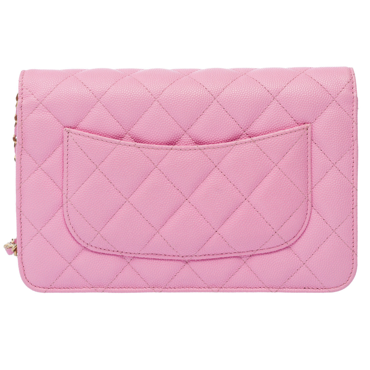 Sac CHANEL Wallet on Chain en Cuir Rose - 103065