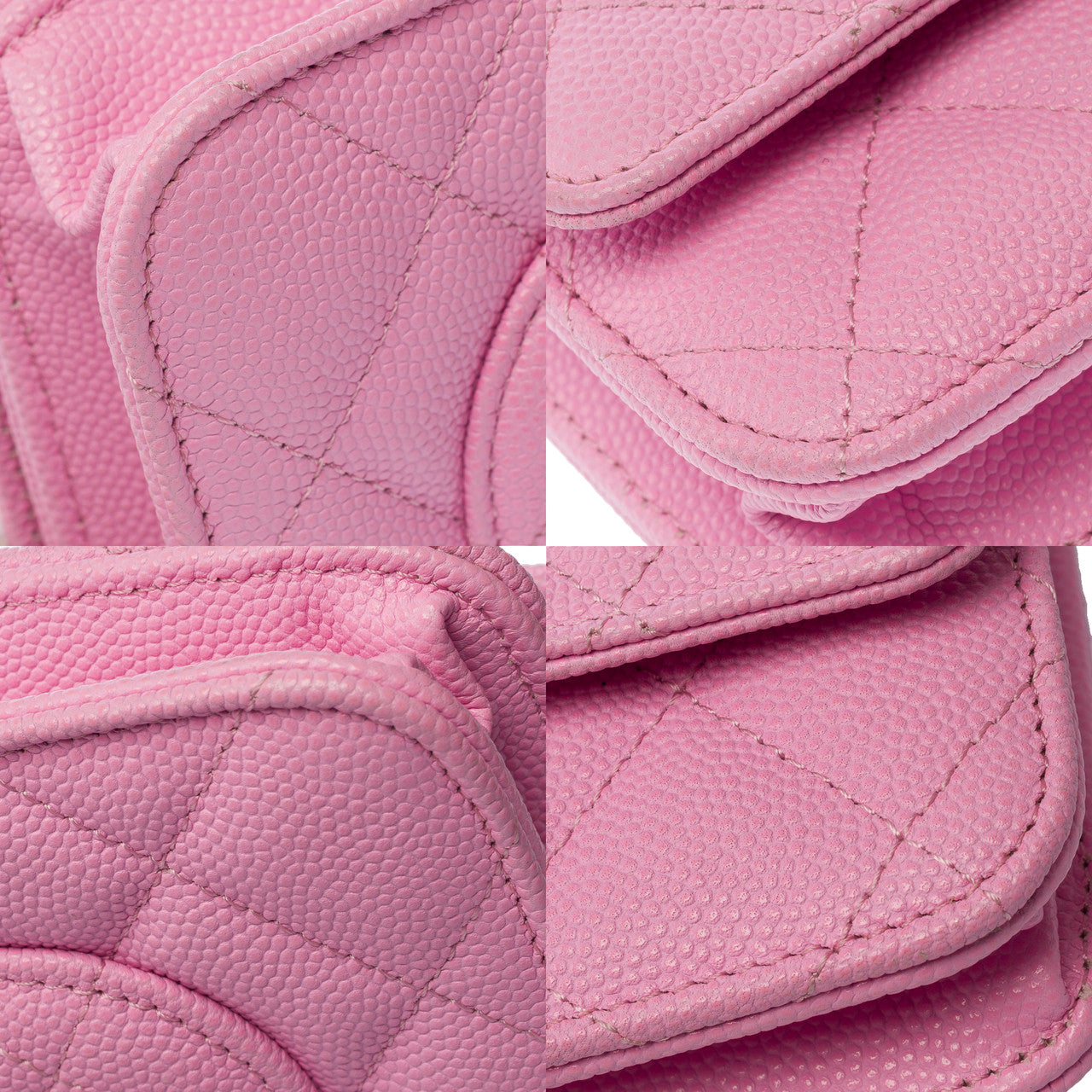 Sac CHANEL Wallet on Chain en Cuir Rose - 103065
