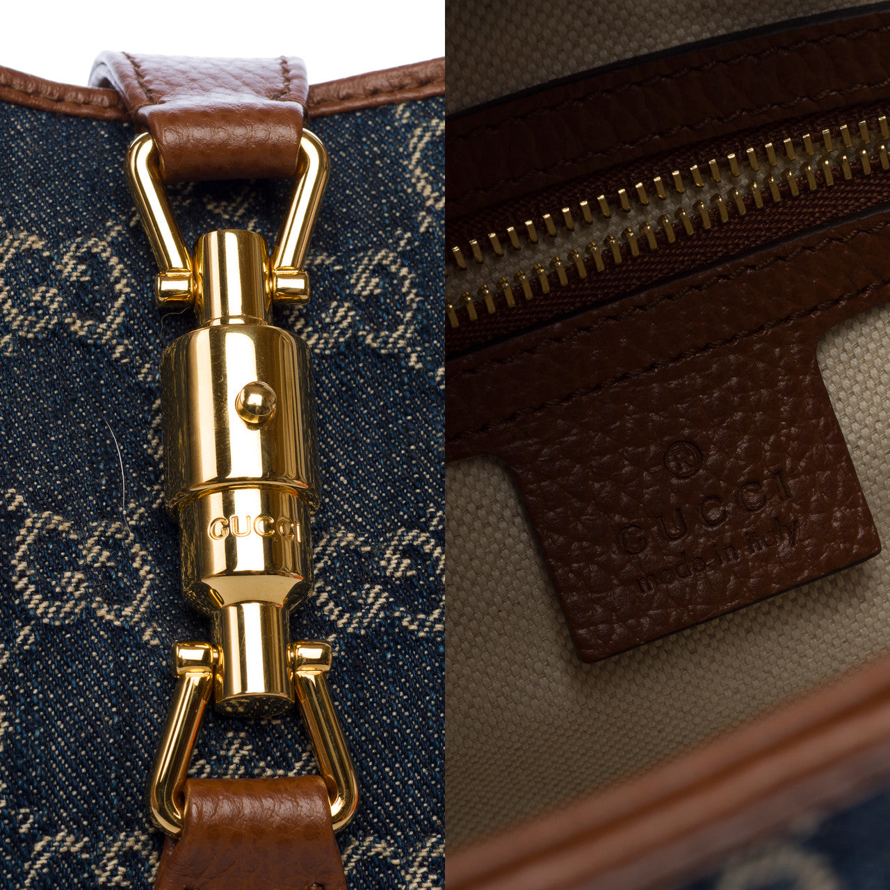 Sac GUCCI Jackie en Denim Bleu - 103051
