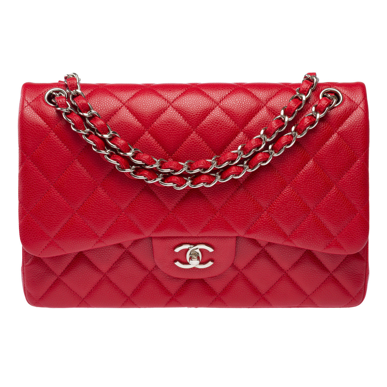 Sac CHANEL Timeless/Classique en Cuir Rouge - 103068
