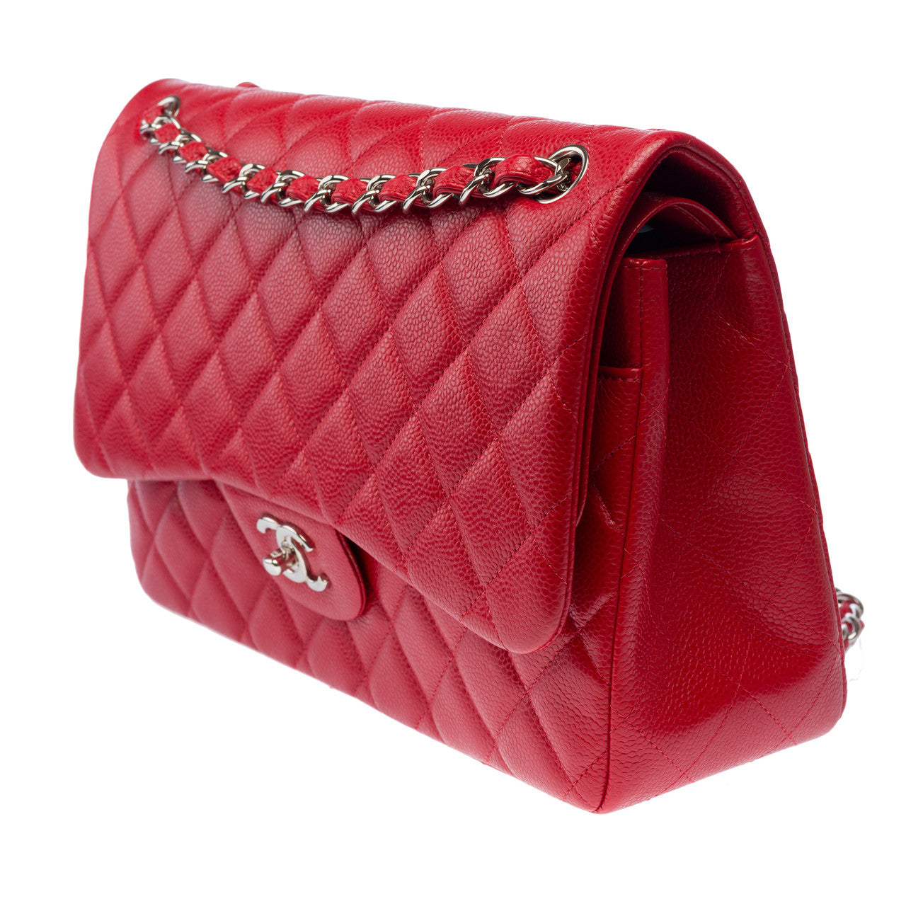 Sac CHANEL Timeless/Classique en Cuir Rouge - 103068